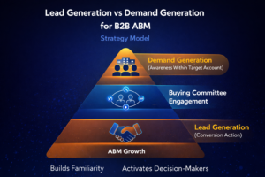 Lead Generation vs Demand Generation for B2B ABM strategy model